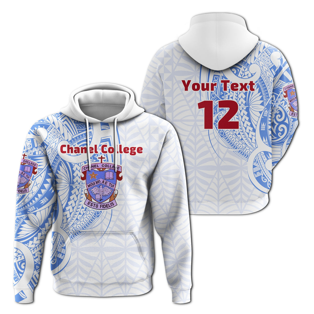 Custom Chanel College Hoodie Polynesian Style LT13 - Wonder Print Shop