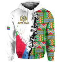 Custom Eritrea Special KnoHoodie African Pattern Version White LT13 - Wonder Print Shop