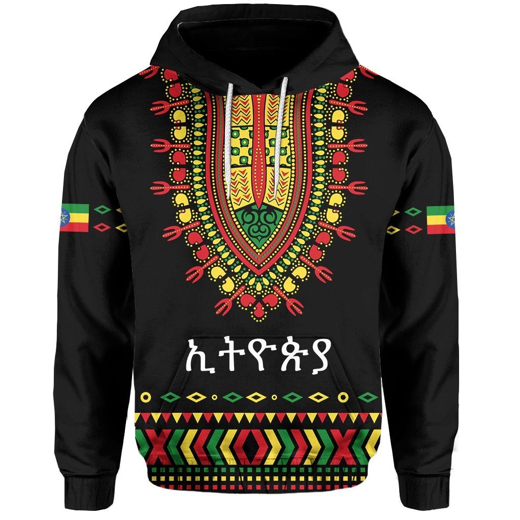 Ethiopia Hoodie Lion LT13 - Wonder Print Shop