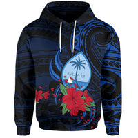 Guam Hoodie Polynesian Flowers LT13 - Wonder Print Shop