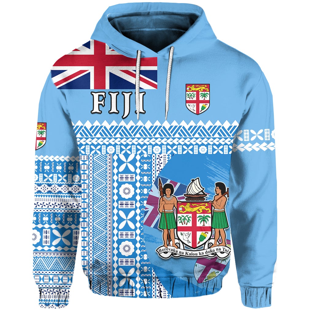 Fiji Dreamy Hoodie Tapa Pattern LT13 - Wonder Print Shop
