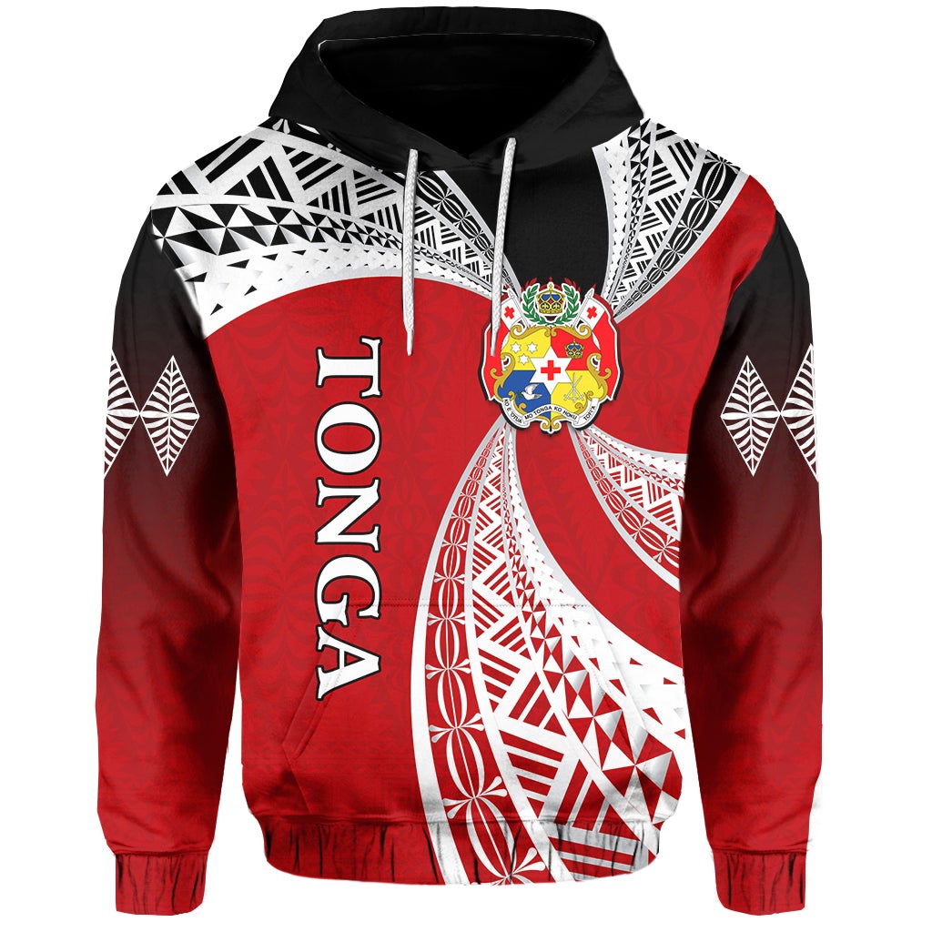 Tonga Distinctive Hoodie Tongan Tapa Pattern LT13 - Wonder Print Shop