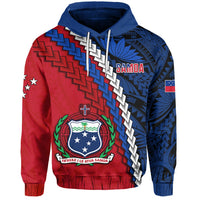 Custom Samoa Polynesian Hoodie Quotes Custom Text and Number LT13 - Wonder Print Shop