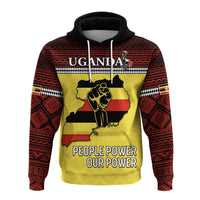 Uganda Hoodie African Pattern People Power Our Power LT13 - Wonder Print Shop
