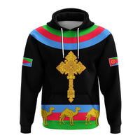 Eritrea Hoodie Cross Flag Camel Black LT13 - Wonder Print Shop