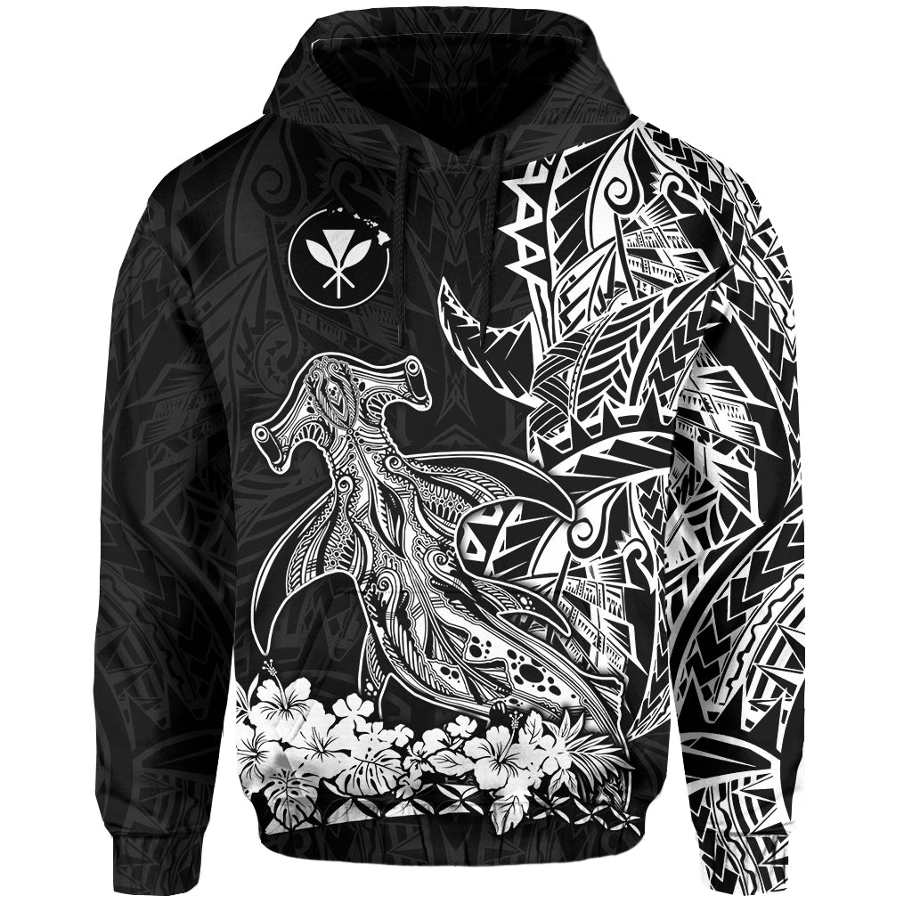 Hawaii Polynesian Hoodie Wild Hammerhead Sharks LT13 - Wonder Print Shop