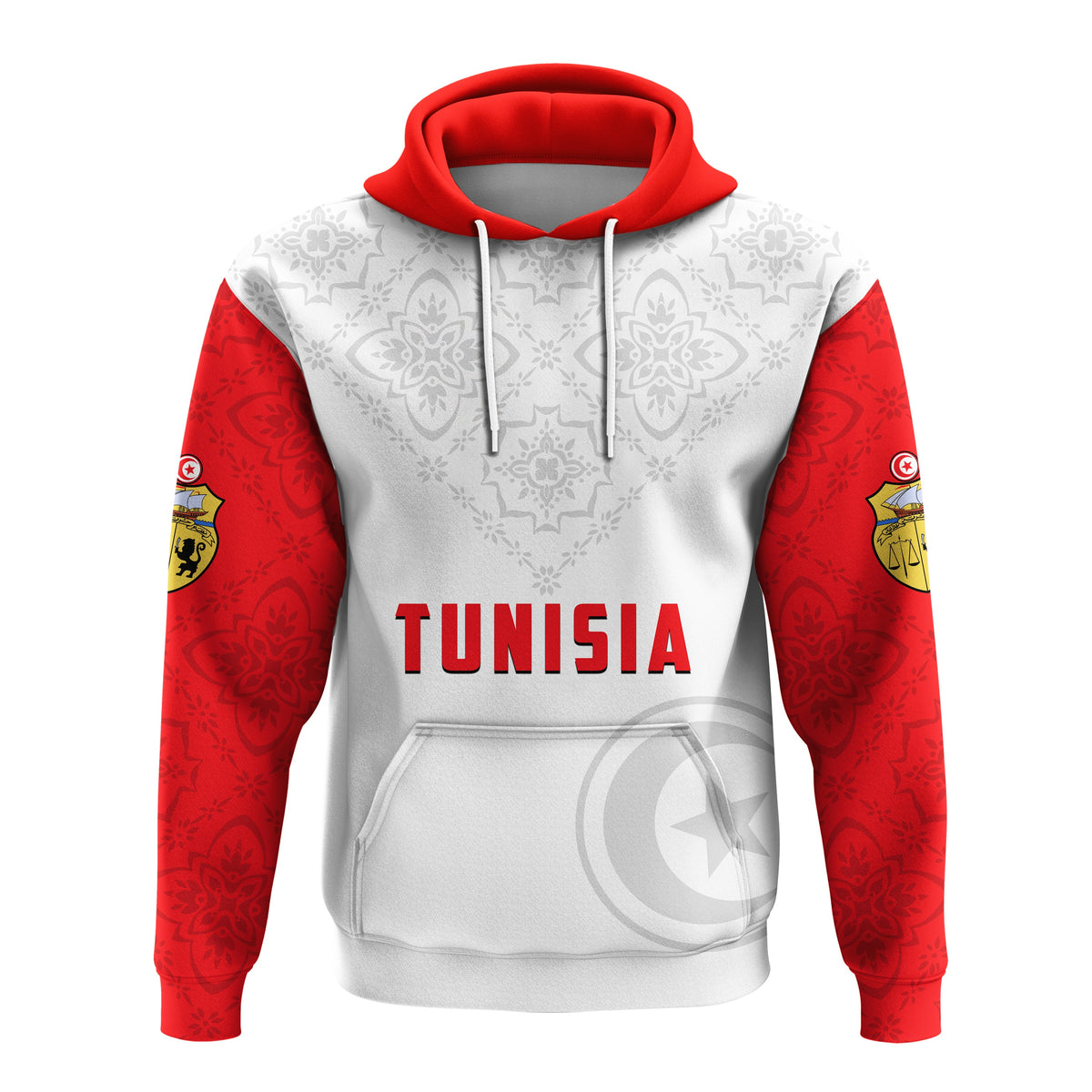 Tunisia Hoodie Tunisian Patterns Sporty Style LT13 - Wonder Print Shop