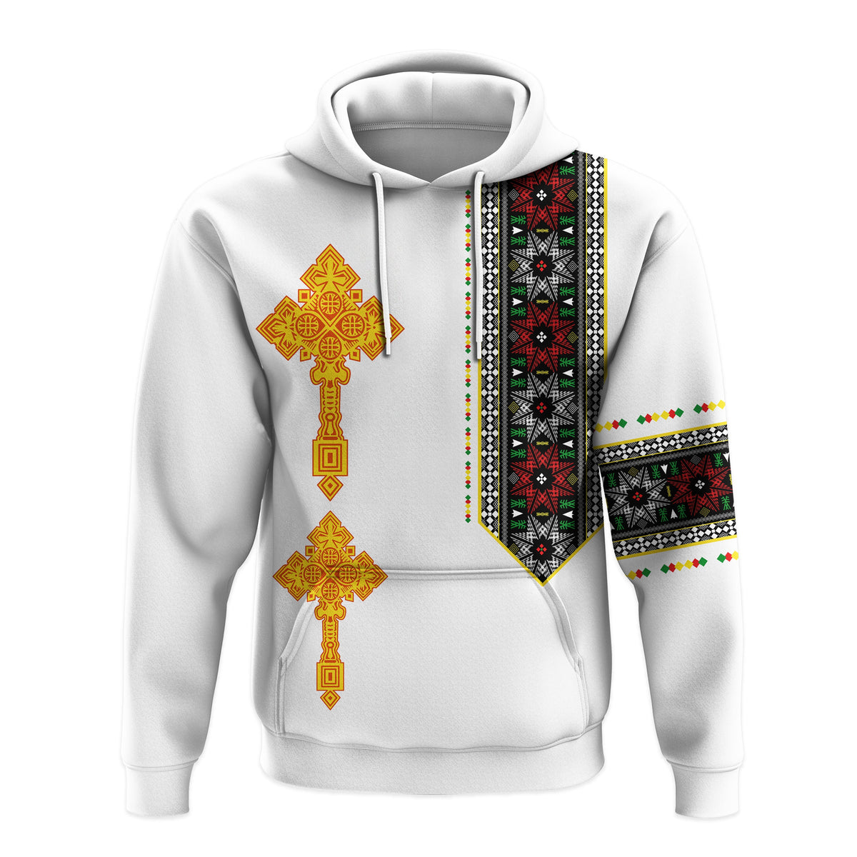 Ethiopia Tibeb Hoodie Ethiopian Cross Fashion LT13 - Wonder Print Shop