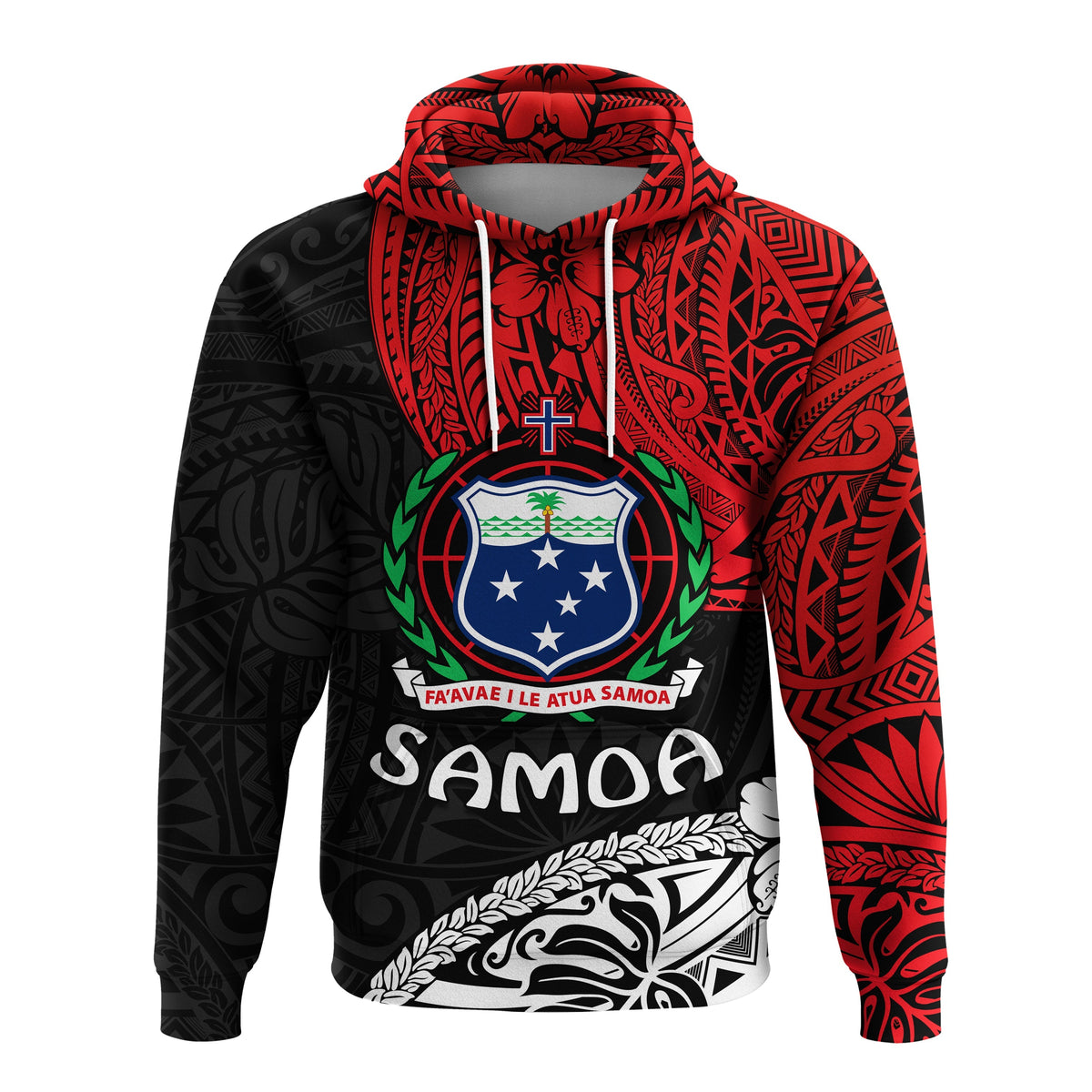 Samoa Hoodie Beloved Samoan Mix Polynesian Pattern LT13 - Wonder Print Shop