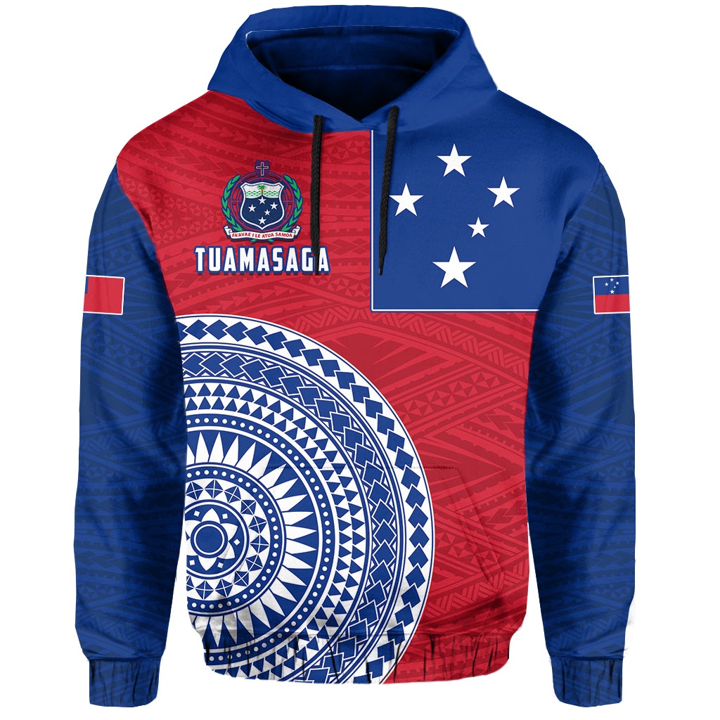 Tuamasaga Samoa Hoodie Polynesian Pattern LT13 - Wonder Print Shop