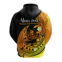 Custom Mauis Fish Hook Hoodie Polynesian Gold Gradient Version - Wonder Print Shop