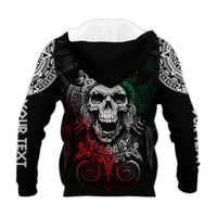 Custom Personalised Mexico Hoodie Skull Eagle Aztec LT13 - Wonder Print Shop