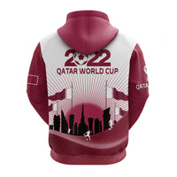 Qatar Hoodie Happy 144th Independence Anniversary Mix Football 2022 - Wonder Print Shop