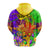 Custom Mardi Gras 2023 Hoodie Carnival Masks With Feathers - Wonder Print Shop