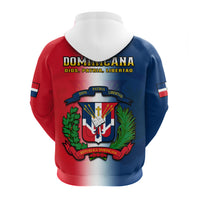 Dominican Republic Hoodie Dominicana Coat Of Arms Gradient Style - Wonder Print Shop
