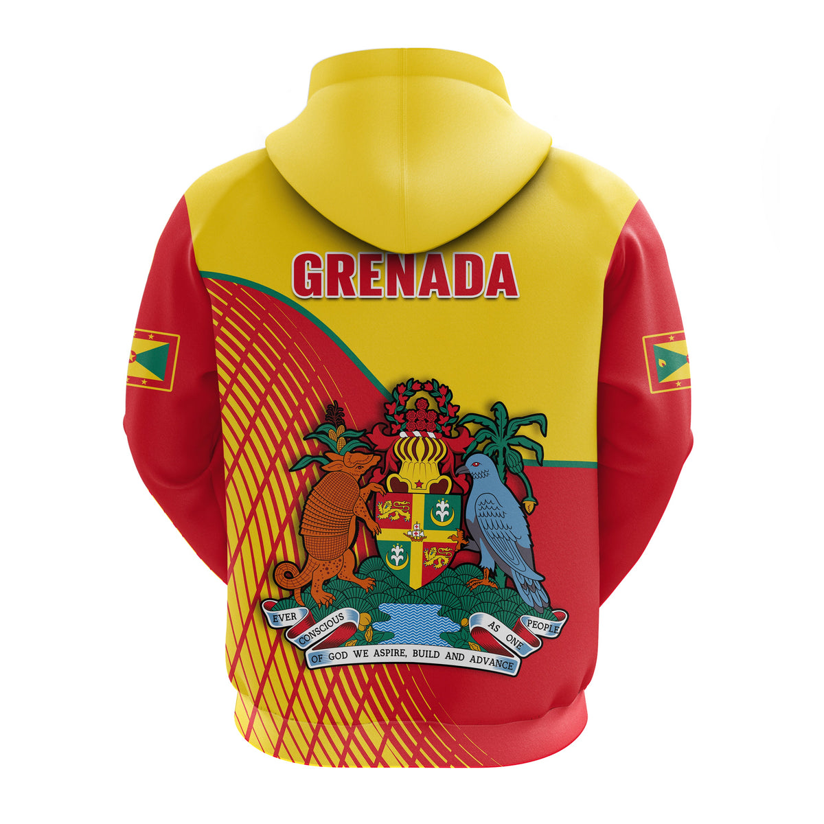 Grenada Hoodie Coat Of Arms Happy 49th Independence Day - Wonder Print Shop