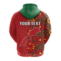 Custom Morocco Western Sahara Hoodie Map Red Moroccan Is Always In My Heart - Wonder Print Shop