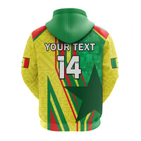 Custom Senegal Football Hoodie Allez Les Lions Sporty Style - Wonder Print Shop