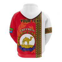 Custom Eritrea Hoodie African Pattern Happy Independence Day Version White - Wonder Print Shop
