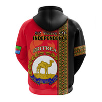 Eritrea Hoodie African Pattern Happy Independence Day Version Black - Wonder Print Shop