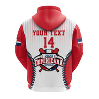 Custom Dominican Republic Baseball 2023 Hoodie Version White - Wonder Print Shop