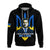 Ukraine Hoodie Ukraine Gold Trident Slava Ukraini Black - Wonder Print Shop