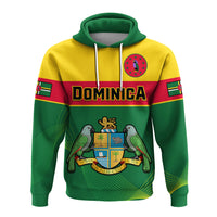 Custom Dominica Hoodie Dominican Coat Of Arms With Map - Wonder Print Shop