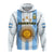 Custom Argentina Football Hoodie World Cup La Albiceleste 3rd Champions Proud - Wonder Print Shop