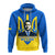 Ukraine Hoodie Ukraine Gold Trident Slava Ukraini Blue - Wonder Print Shop
