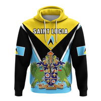 Saint Lucia Hoodie Happy 44 Years Of Independence - Wonder Print Shop