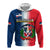 Custom Dominican Republic Hoodie Dominicana Coat Of Arms Gradient Style - Wonder Print Shop