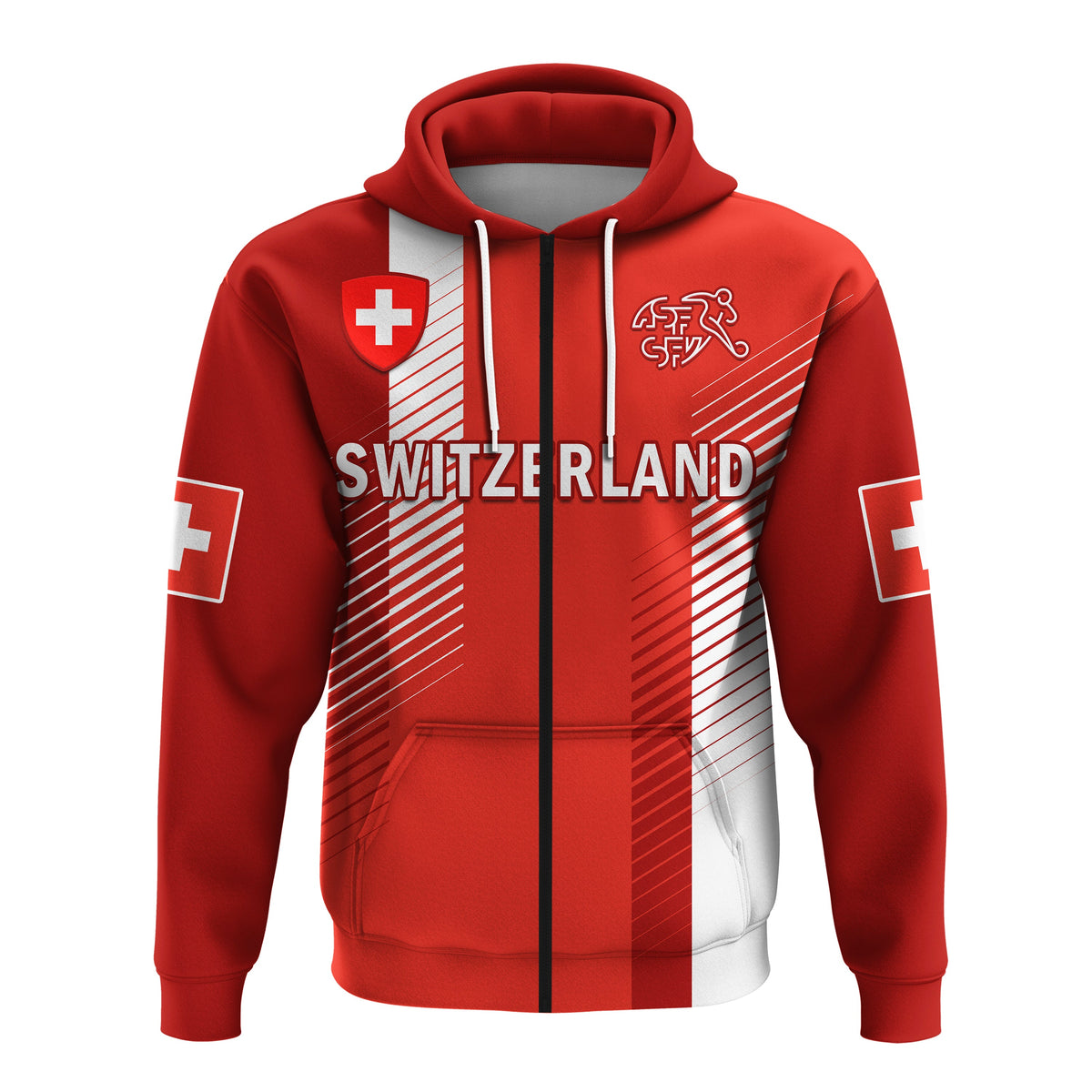 Custom Switzerland Football Hoodie Football 2022 - Wonder Print Shop