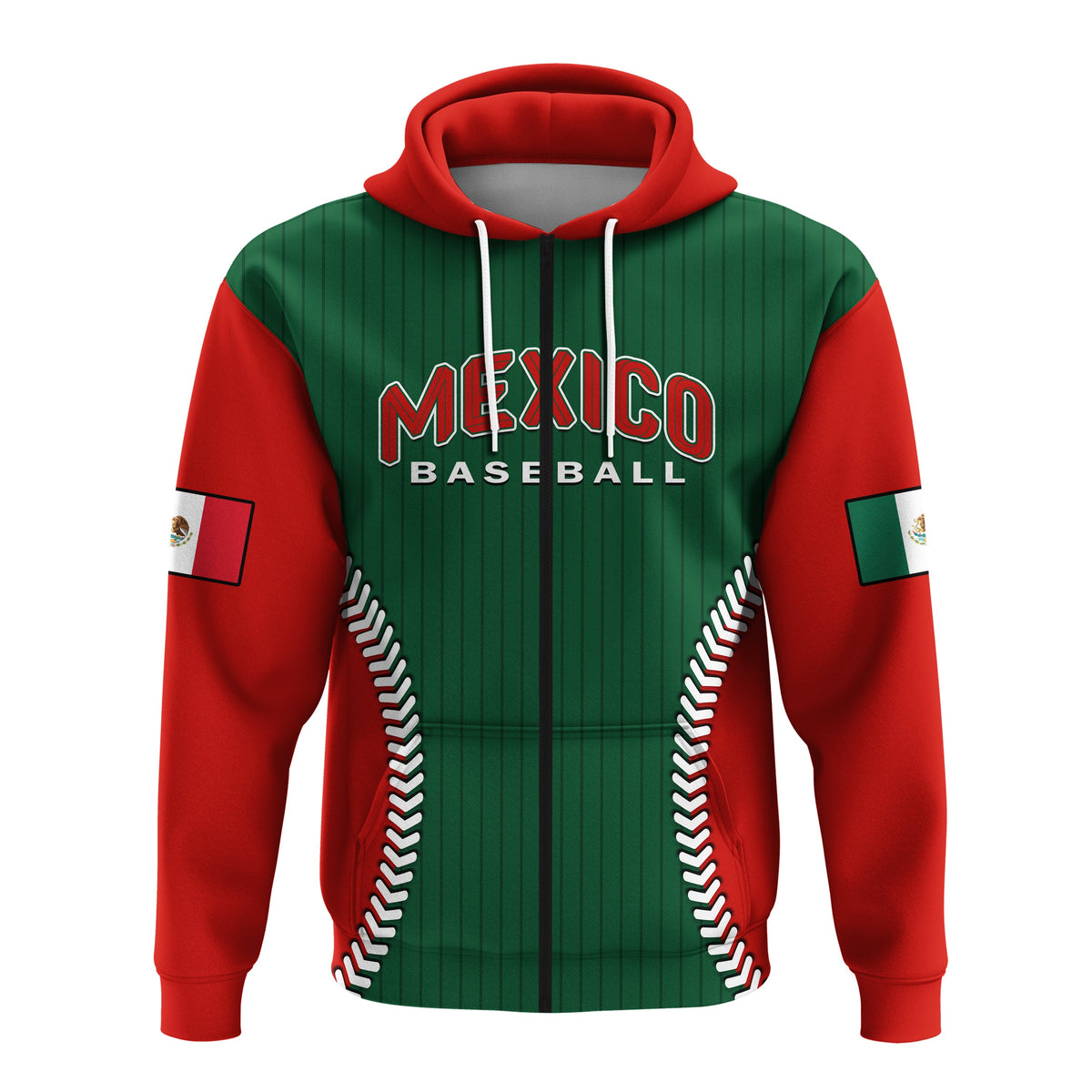Custom Mexico Hoodie Baseball Sporty Style - Wonder Print Shop