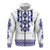 Custom Ukraine Hoodie Navy Ukrainian Folk - Wonder Print Shop