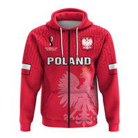 Poland Football Hoodie Polska Football 2022 Red - Wonder Print Shop