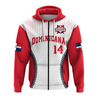 Custom Dominican Republic Baseball 2023 Hoodie Version White - Wonder Print Shop