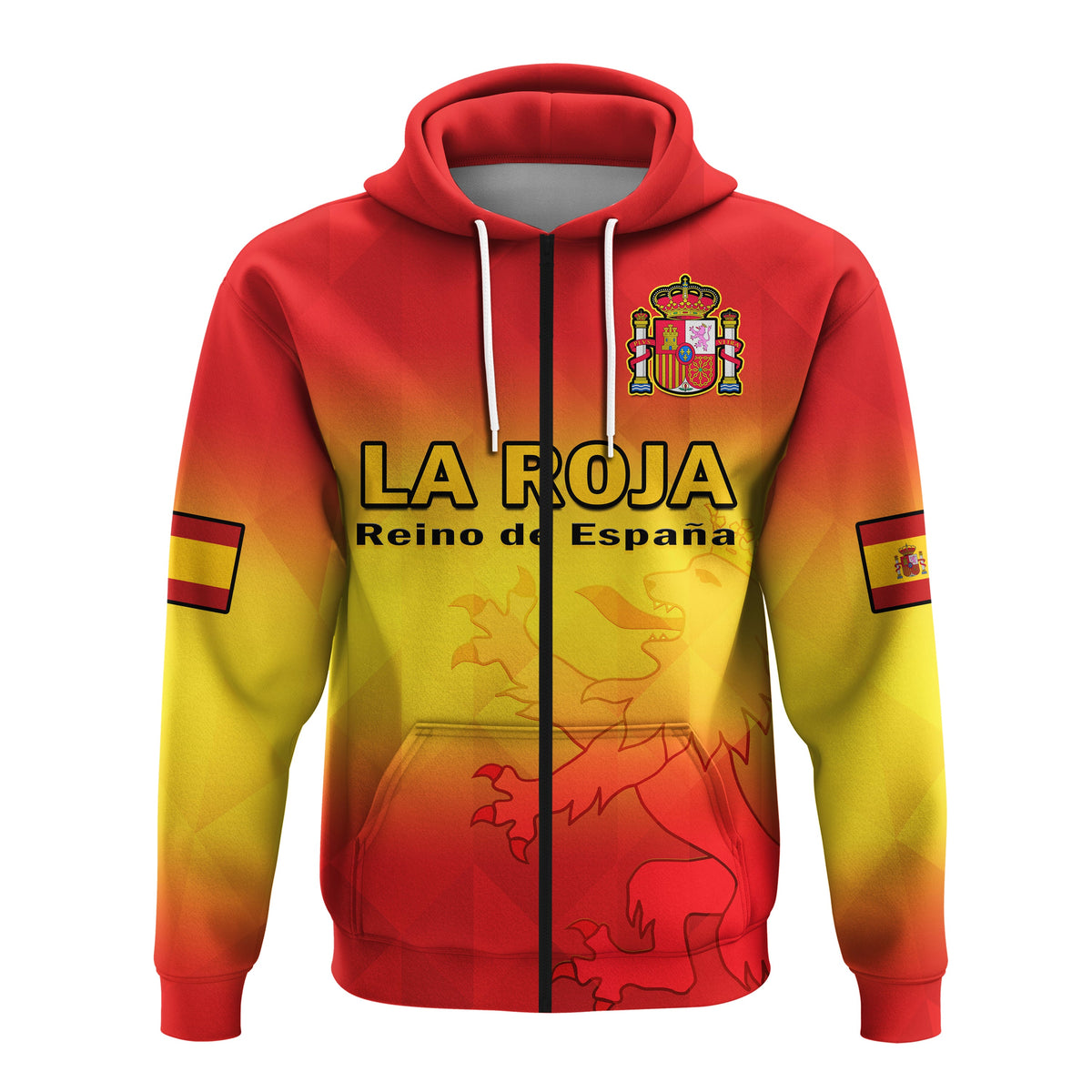 Custom Spain Football Hoodie La Roja Football 2022 - Wonder Print Shop