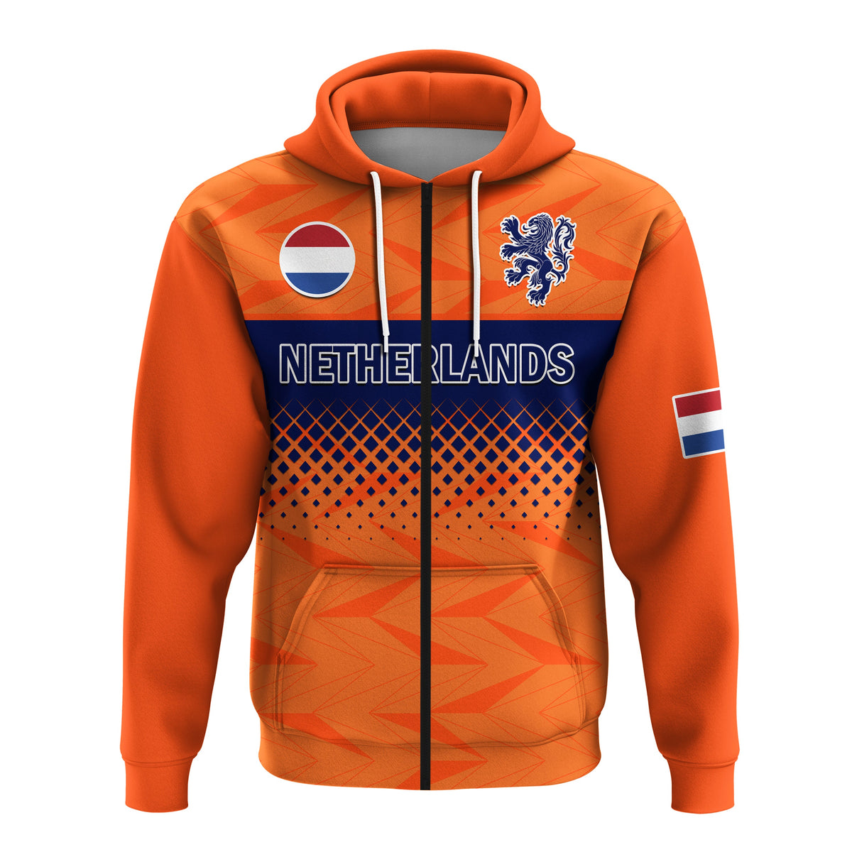 Custom Netherlands Football Hoodie Holland Football 2022 - Wonder Print Shop