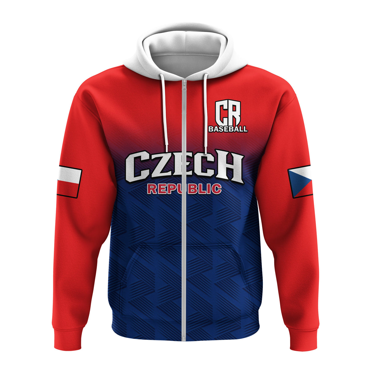 Custom Czech Republic 2023 Hoodie Baseball - Wonder Print Shop