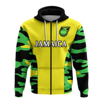 Custom Jamaica Football Hoodie Reggae Girlz 2023 Cup Of Nations Ver.02 - Wonder Print Shop