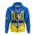 Ukraine Hoodie Ukraine Gold Trident Slava Ukraini Blue - Wonder Print Shop