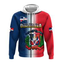 Custom Dominican Republic Hoodie Dominicana Coat Of Arms Gradient Style - Wonder Print Shop