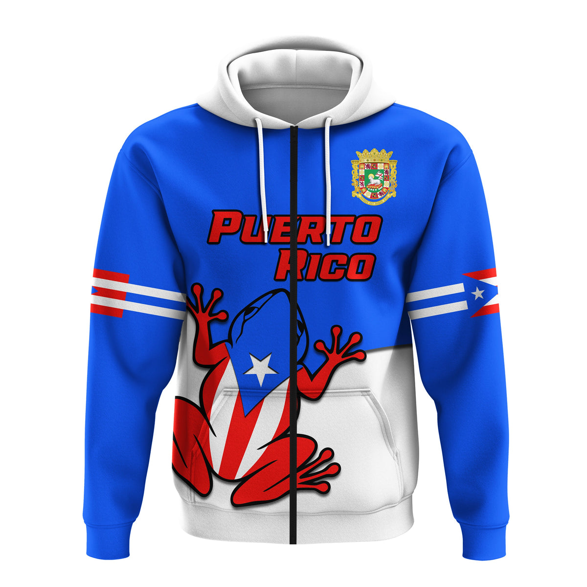 Custom Puerto Rico Hoodie Coqui Frog Simple Style - Wonder Print Shop