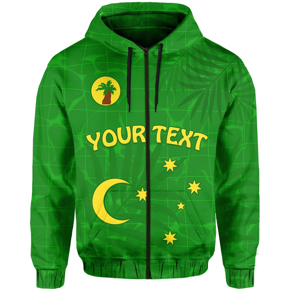 Custom Cocos Islands Zip Hoodie Proud Flag Unique LT13 - Wonder Print Shop