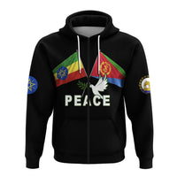 Ethiopia and Eritrea Zip Hoodie Dove of Peace LT13 - Wonder Print Shop