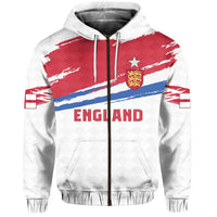 England Football Zip Hoodie Come on England LT13 - Wonder Print Shop