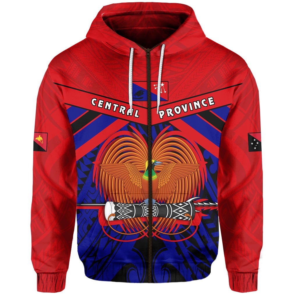 Central Province Papua New Guinea Zip Hoodie LT13 - Wonder Print Shop