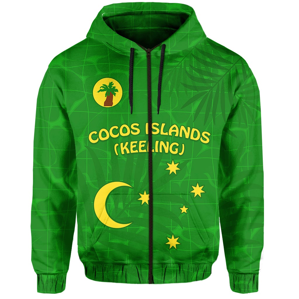 Cocos Islands Zip Hoodie Proud Flag Unique LT13 - Wonder Print Shop