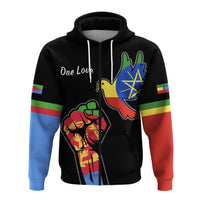 Ethiopia and Eritrea Zip Hoodie One Love LT13 - Wonder Print Shop