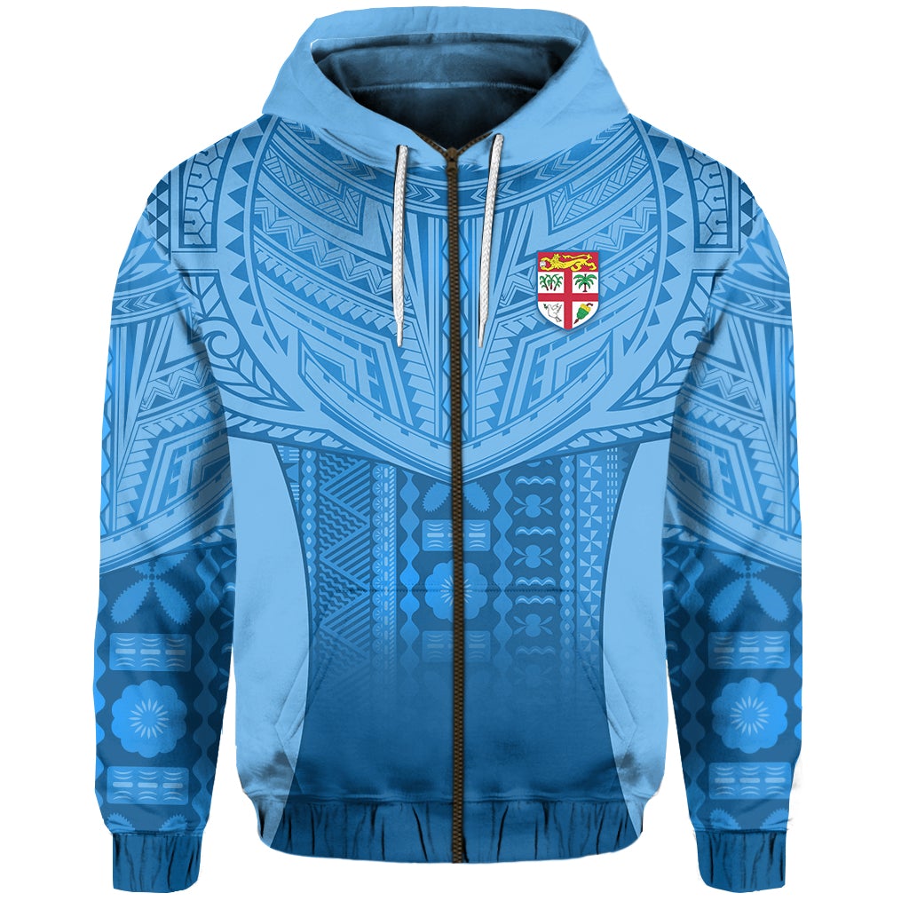 Fiji Faithful Zip Hoodie Version Blue LT13 - Wonder Print Shop